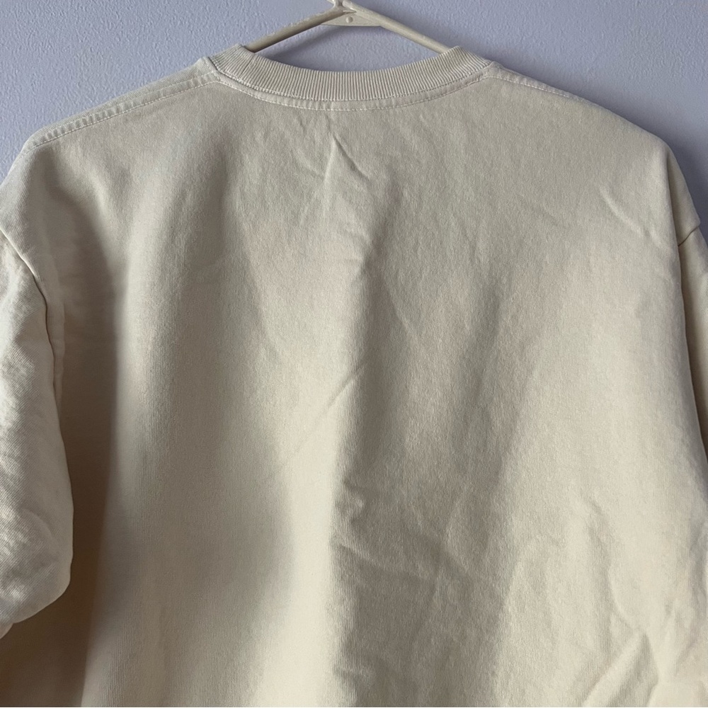 NWT Sporty & Rich Fitness Group Cream Sweatshirt XS - Picture 6 of 10